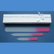 Pánská dárková sada skleněných pilníků 1+1+1 dvoubarva Pro pány